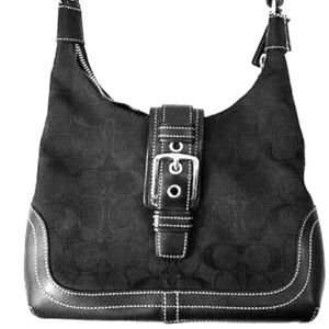 Coach Signature Canvas Leather Buckle E04J-6823